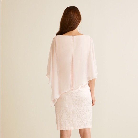 SIZE 10 Laura Poncho Cocktail Dress - Picture 6 of 6